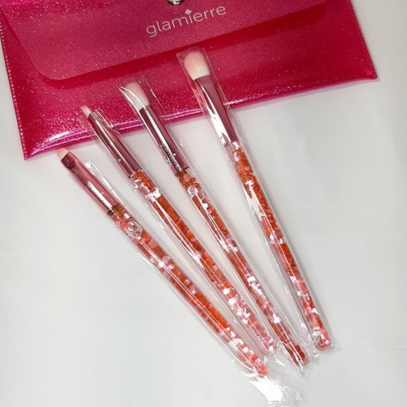 GLAMIERRE  Pink Luxe Glitter Eye Brush Collection - Picture 2 of 5